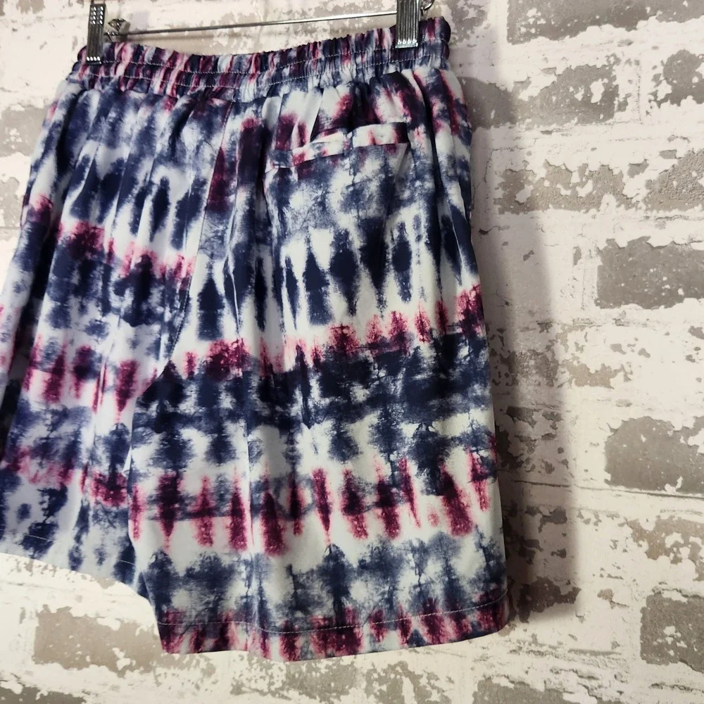 COVE‎ Men's Tie Dye Swim Trunks Shorts Elastic Waist Drawstring Pockets Size M